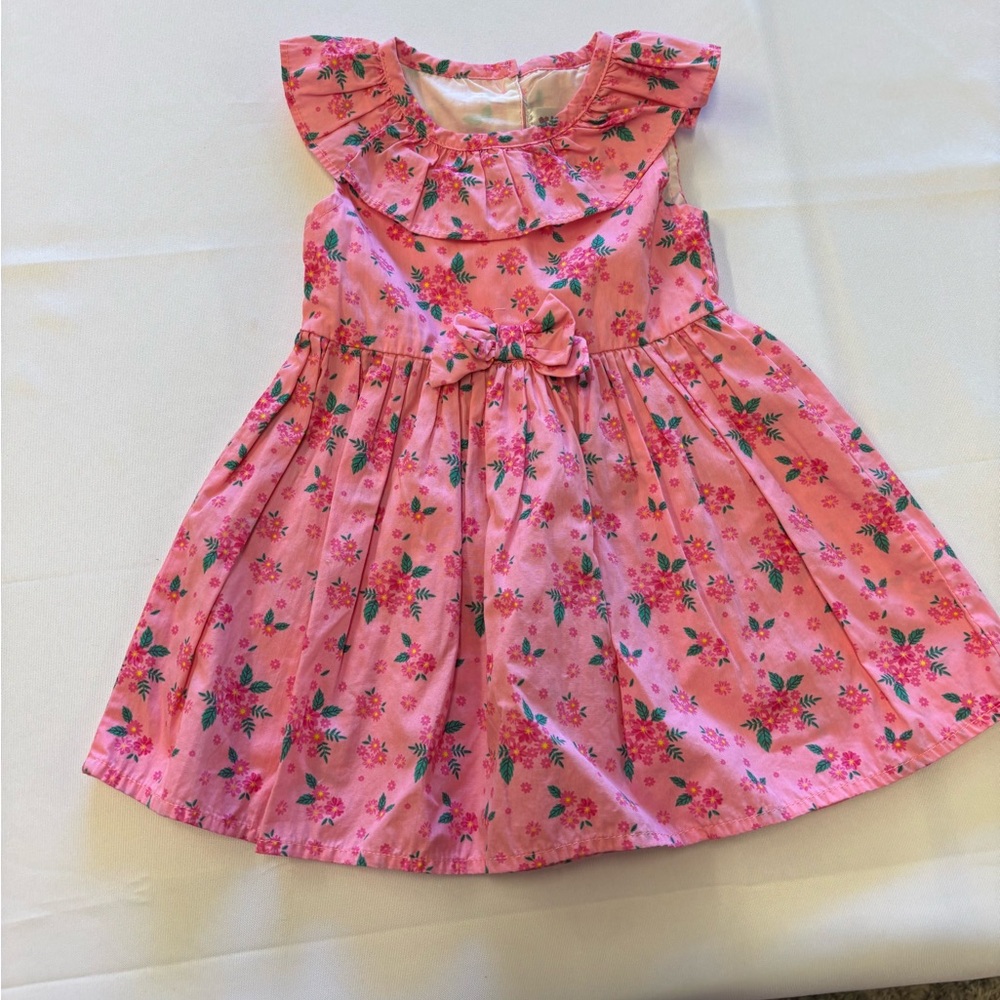 Nannette Pink Floral Kids Dress